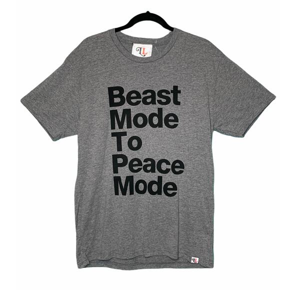 The Let Love Collection Gray Soft Graphic T-Shirt Size XL - Picture 1 of 6
